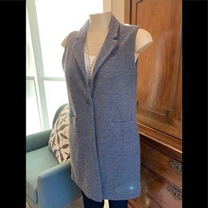 Eileen Fisher notched collar vest